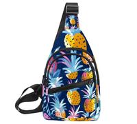 Riñonera cruzada para exteriores, senderismo, viajes, plátanos (9), Multicolor 12, 11.8x7x1.5in/30x18x4cm
