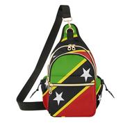 Riñonera cruzada para mujer, moderna, para adolescentes, viajes, citas, Bandera nacional de San Cristóbal y Nieves, Talla única