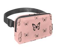 Riñonera cruzada para mujeres y hombres, cangurera azul bulldog francés con bolsillos con cremallera, riñonera impermeable con correa ajustable para entrenamiento, correr, viajar, senderismo