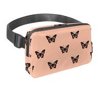 Riñonera cruzada para mujeres y hombres, cangurera azul bulldog francés con bolsillos con cremallera, riñonera impermeable con correa ajustable para entrenamiento, correr, viajar, senderismo