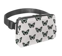 Riñonera cruzada para mujeres y hombres, cangurera azul bulldog francés con bolsillos con cremallera, riñonera impermeable con correa ajustable para entrenamiento, correr, viajar, senderismo