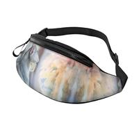 Riñonera cruzada para mujeres y hombres, el gato se ve en el espejo, riñonera de viaje para mujeres y hombres