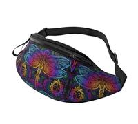 Riñonera cruzada para mujeres y hombres, mandalas indias, libélulas, riñonera, bolsa de viaje para mujeres y hombres