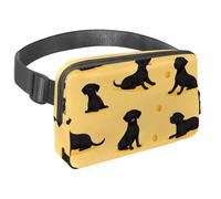 Riñonera cruzada para mujeres y hombres, riñonera con estampado de bulldog francés con bolsillos con cremallera, riñonera impermeable con correa ajustable para entrenamiento, correr, viajar