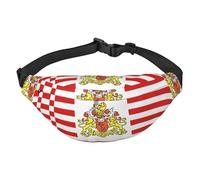 Riñonera cruzada para niños, diseño de bandera del Senado de Bremen, grande, para viajes, deportes, correr, ciclismo, viajes, pesca
