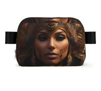 Riñonera cuadrada con estampado de la serie Ancient Egypt Tribe - Riñonera impermeable para viajes, casual, regalo de verano