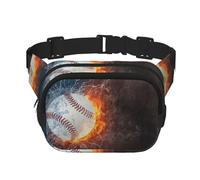 Riñonera cuadrada de doble capa para béisbol, bolsa cruzada para correr, viajes, senderismo