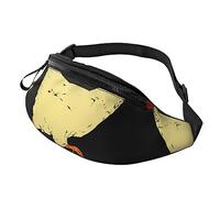Riñonera de Animal Farm-Chicken Run para correr, senderismo, viajes, entrenamiento, pasear al perro, deportes, pesca, riñonera, Black, Talla única
