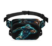 Riñonera de atleta de fútbol 3D para mujeres, hombres, niñas, niños, correr, deporte, senderismo, bolsa de cinturón, color, XL, Organizador de bolsas