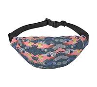 Riñonera de bombero con llamas para hombres y mujeres, bolsa cruzada grande, con cinturones ajustables, Planeta, Talla única