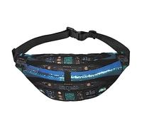 Riñonera de cabina de avión para hombres y mujeres, riñonera ajustable para viajes, caminar, correr, riñoneras, Como se muestra en la imagen, Talla única, Mochila casual