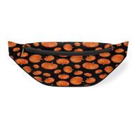 Riñonera de calabaza de Halloween para mujeres, hombres, niñas, niños, otoño, calabaza, riñonera, riñonera, bolsa de cinturón para viajes, deportes, correr, color, M