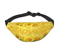 Riñonera de campo de girasol, ajustable, bolsa de cintura casual, bolsa cruzada para deportes, viajes, fiesta, Como se muestra en la imagen, Talla única, Mochila casual