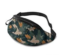 Riñonera de camuflaje con cepillo ajustable para la cintura, bolsa cruzada para viajar, correr, ciclismo, mochila de cadera, imagen