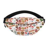 Riñonera de casino para amantes de los casinos, regalos de juego, riñonera para juegos de azar, máquina tragamonedas, regalos de póquer de noche, Casino Fp3, moda