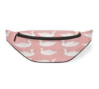 Riñonera de cisnes blancos para mujeres, hombres, niños, niñas, niños, riñoneras, riñoneras, bolsa de cinturón para viajes, deportes, correr, color, M, Organizador de bolsas