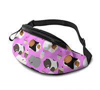Riñonera de Conejillos de Indias y Cupcakes para Hombres y Mujeres, con Cremallera Ajustable, riñonera Deportiva para Hacer Ejercicio, para Entrenar, Viajar, Correr Informal