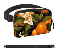 Riñonera de estilo unisex Fresh Flowers and Oranges-675: riñoneras de moda, bolsas cruzadas deportivas delgadas a la moda para trotar, senderismo, senderismo, mujer, hombre, multicolor, 4 x 23 x 15