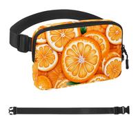 Riñonera de estilo unisex Fresh Flowers and Oranges-699: riñoneras de moda, bolsas cruzadas deportivas delgadas a la moda para correr, senderismo, senderismo, mujer, hombre, multicolor, 1.5 x 9.0 x