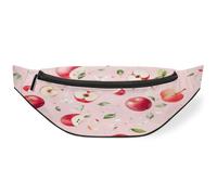 Riñonera de flores y manzanas para mujeres, hombres, niños, niñas, niños, riñoneras, riñoneras, bolsa de cinturón para viajes, deportes, correr, color, M, Organizador de bolsas