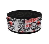 Riñonera de gran capacidad para correr, gimnasio al aire libre, bolsa deportiva para correr, ciclismo, fitness, Negro Rojo Xxl