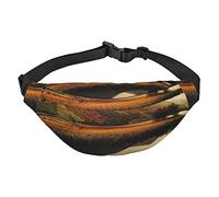 Riñonera de Lake District National Park para Mujeres y Hombres, riñonera Ajustable, riñonera Informal para el Pecho, riñoneras para Viajes, Senderismo, riñoneras