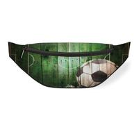 Riñonera de madera para campo de fútbol para hombres, mujeres, niños, niñas, niños, riñoneras de fútbol, deportes, senderismo, correr, bolsa de cinturón, color, M, Organizador de bolsas