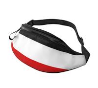 Riñonera De Marcha Ajustable Bolso De Cintura Vintage Bandera del Imperio Alemán Casual Riñoneras Hombre para Correr Viajes Viajar 14X35Cm