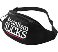 Riñonera De Marcha El Socialismo Apesta Ligera Bolsos De Gimnasio Unisex Riñoneras Mujer Para Viajar Senderismo Aptitud 14X35Cm