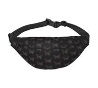 Riñonera de mariposa misteriosa. Ligera e impermeable, adecuada para viajes y uso diario, diseño de moda, para hombres y mujeres.