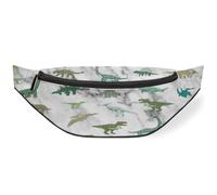 Riñonera de mármol gris para mujeres, hombres, niñas, niños, dinosaurio, mármol, riñonera, riñonera, bolsa de cinturón para viajes, deportes, correr, color, M