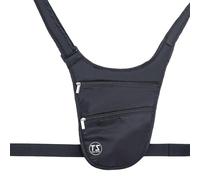 Riñonera de moda, bolsa de cinturón invisible, bolsa cruzada pequeña, bolsa de cintura antirrobo, bolsa de cinturón invisible para mujeres y hombres, bolsa cruzada antirrobo deportiva, Black, Mass