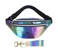 Riñonera De Moda Brillante e Impermeable para Mujer, Bolso Colgante De Viaje