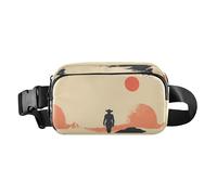 Riñonera de moda con correa ajustable para senderismo, Western Cowboy Cowboy Cowboy Vast Desert, 1 size