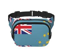 Riñonera de moda con diseño de bandera de Tuvalu, unisex, bolsa de mensajero deportiva de viaje