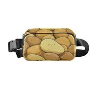 Riñonera de moda con diseño de dibujos animados y verduras y patatas para hombres y mujeres, bolsa de pecho multiusos con correa ajustable para viajes, gimnasio y trabajo, Bonita patata vegetal de