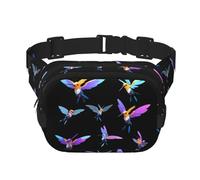 Riñonera de moda con diseño de dron de colibrí, unisex, bolsa de mensajero deportiva de viaje