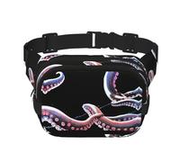 Riñonera de moda con diseño de tentáculos del diablo, unisex, bolsa de mensajero deportiva de viaje