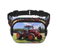 Riñonera de moda con diseño de tractor de granja, bolsa de mensajero unisex para viajes