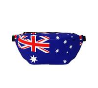 Riñonera de moda con estampado de árbol de la vida para mujeres y hombres, bolsa bandolera con bolsillos con cremallera, gran capacidad, Bandera de Australia, Talla única