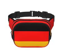 Riñonera de moda con estampado de bandera de Alemania, bolsa de mensajero unisex, riñonera de viaje de moda