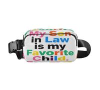 Riñonera de moda con palabras coloridas para mujeres de negocios, resistente al agua, con correa ajustable para compras, deportes, trabajo, cintura para