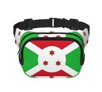 Riñonera de moda estampada con la bandera de Burundi, bolsa de mensajero unisex, riñonera de viaje de moda