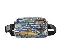 Riñonera de moda para hombres y mujeres, impermeable, con correa ajustable, para viajes, compras, correr, peces, mar, vida tropical submarina, Fish Sea Underwater Tropical Life, talla única, Informal
