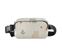 Riñonera de moda para mujeres, hombres, adolescentes, impermeable, con correa ajustable, para viajes, correr, senderismo, lindos recién nacidos, osos, hongos, Lindos hongos de osos recién nacidos,