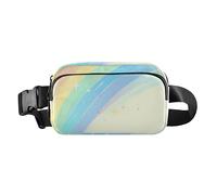 Riñonera de moda Rainbow Bridge para hombres y mujeres, mini bolsa cruzada con correa ajustable para viajes, compras, correr, Puente arco iris, 1 size