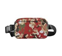 Riñonera de moda robusta con perros pastores australianos blancos para hombres y mujeres, mini bolsa de pecho con correa ajustable, bolsas deportivas cruzadas para viajes, compras, correr, 08, 1 Size