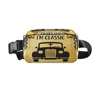 Riñonera de moda vintage de los años 70 para mujeres y hombres, multiusos, con correa ajustable para ciclismo, senderismo, gimnasio, bolsas de cintura para mujer