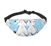 Riñonera de montaña con tapa de nieve. Ligera e impermeable, adecuada para viajes y uso diario, diseño de moda, para hombres y mujeres.