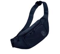 Riñonera de montaña: riñonera para máximo espacio de almacenamiento, 4 compartimentos cada uno con cremallera, bolsillo para festival en el pecho, riñonera impermeable, riñonera deportiva, azul marino